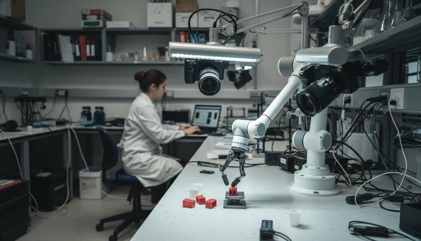Robot performing manipulation task